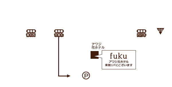 周辺マップと駐車場のご案内